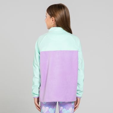 O&#039;Neills Kids&#039; Kayla Snap Fleece Top Purple / Green / Pink