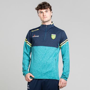 O'Neills Donegal GAA Men's Sedona Brushed Half Zip Top Green / Marine