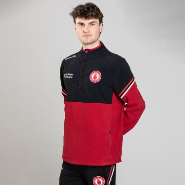 O'Neills Tyrone GAA Men's Sedona Snap Button Fleece Red / Black / Red