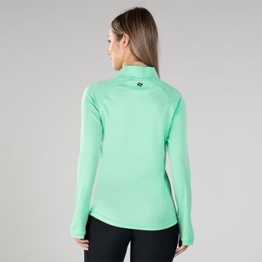 O&#039;Neills Women&#039;s Skylar Half Zip Midlayer Top Green / Black
