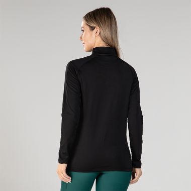 O&#039;Neills Women&#039;s Kendra Brushed Half Zip Top Black / White