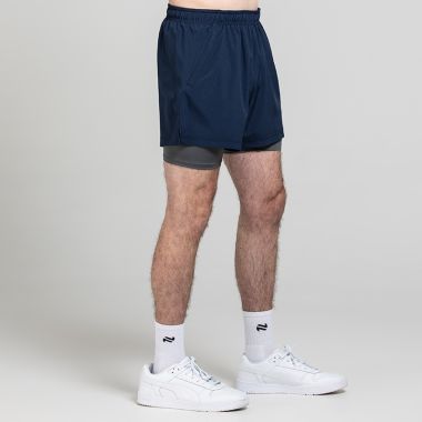 O'Neills Men's Nitro 2 in 1 Shorts Marine / Grey / White