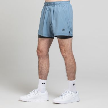 O'Neills Men's Nitro 2 in 1 Shorts Blue / Grey / White
