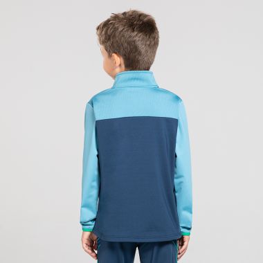 O&#039;Neills Kids&#039; Cian Brushed Half Zip Top Sky / Marine / Green