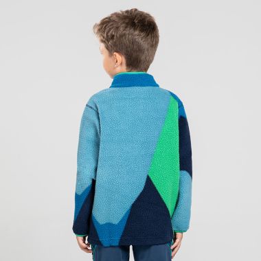 O’Neills Kids&#039; Bowie Snap Button Fleece Top Blue