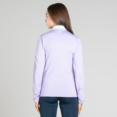 O&#039;Neills Women&#039;s Nepal Brushed Half Zip Top Purple / Green / White