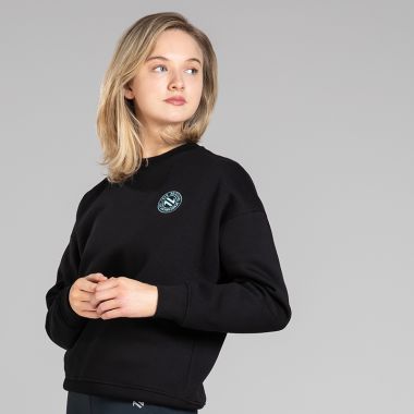 O’Neills Women’s Alora Fleece Sweatshirt Black / Blue