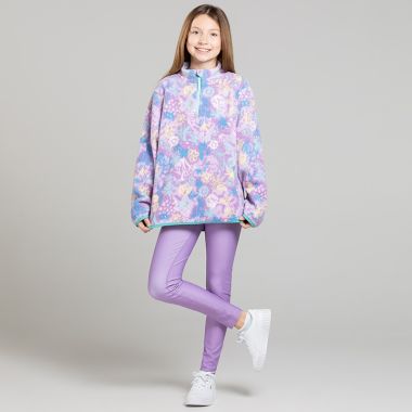O'Neills Kids' Rhea Half Zip Fleece Purple / Green / Multi