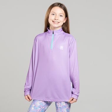 O'Neills Kids' Rhea Half Zip Midlayer Purple / Green / Multi