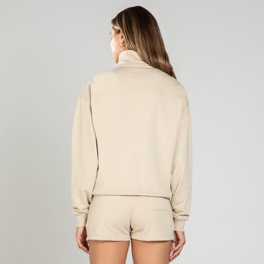 O’Neills Women’s Legacy Oversized Half Zip Beige