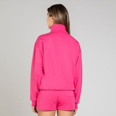 O’Neills Women’s Legacy Oversized Half Zip Raspberry