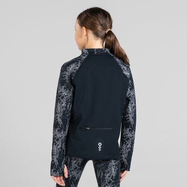 Kids&#039; Elodie Half Zip Top Black / Silver