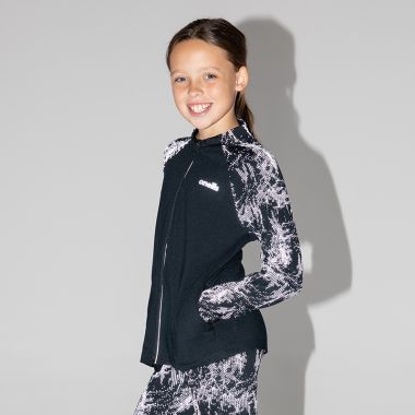 Kids&#039; Elodie Full Zip Jacket Black / Silver