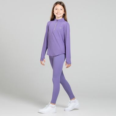 O'Neills Kids' Ember Half Zip Top Purple / Grey