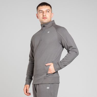 O&#039;Neills Men&#039;s Momentum Half Zip Fleece Top Dark Grey