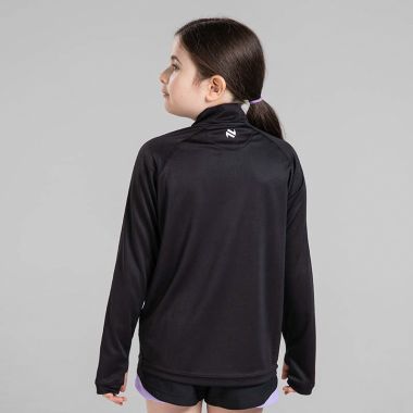 O&#039;Neills Kids&#039; Skylar Half Zip Midlayer Top Black / Purple / White