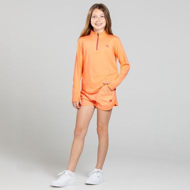 O'Neills Kids' Ember Half Zip Top Orange / Pink