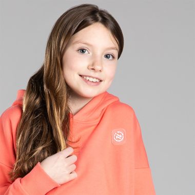 O&#039;Neills Kids&#039; Cosmic Fleece Pullover Hoodie Coral
