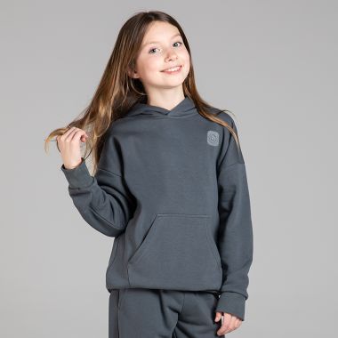 O&#039;Neills Kids&#039; Cosmic Fleece Pullover Hoodie Dark Grey