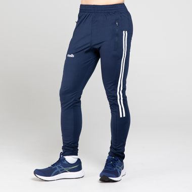 Men&#039;s Tuscan Brushed Skinny Tracksuit Bottoms Marine / White