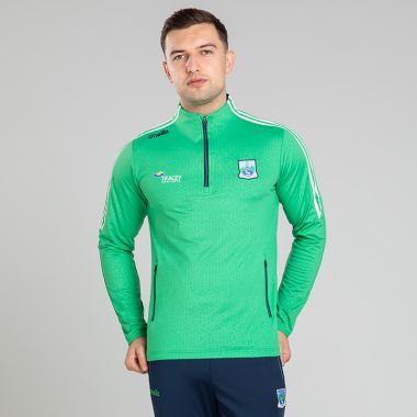 O'Neills Fermanagh GAA Men's Hydra Brushed Half Zip Top Green / White / Marine