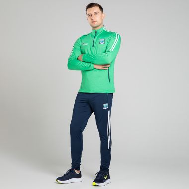 O&#039;Neills Fermanagh GAA Men&#039;s Hydra Brushed Half Zip Top Green / White / Marine
