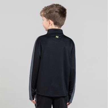 O'Neills Kids' Unleash Half Zip Midlayer Black / Dark Grey