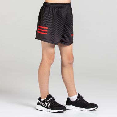 O'Neills Kids' Nova Shorts Black / Dark Grey / Red