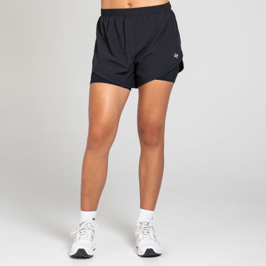 O&#039;Neills Women&#039;s Finesse 2 in 1 Running Shorts Black / Purple