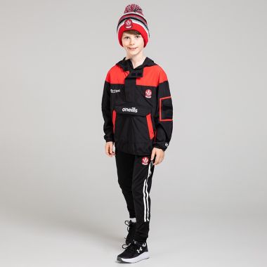 O'Neills Derry GAA Kids' Hydra Brushed Skinny Sweatpants Black / White / Red