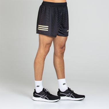 O'Neills Men's Nova Shorts Black / Dark Grey / Yellow