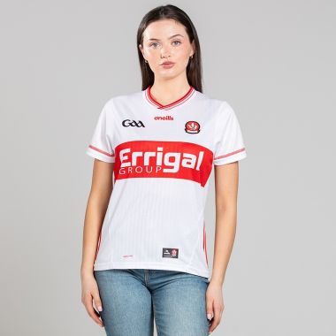 O'Neills Derry GAA Women's Fit 2 Stripe Alternative Jersey 2026