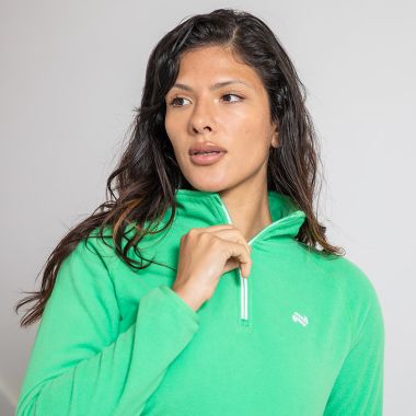 O&#039;Neills Women&#039;s Cairo Half Zip Fleece Green