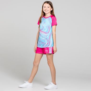 O'Neills Kids' Taylor T-Shirt Blue / Pink / White