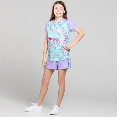 O'Neills Kids' Taylor T-Shirt Green / Purple / Pink