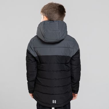 Kids&#039; Maddox Hooded Padded Jacket Black