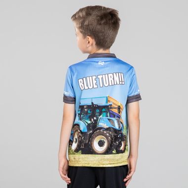 O'Neills Kids' Blue Turn!! Ploughing Jersey Blue