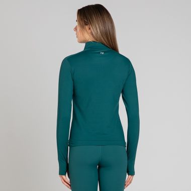 O'Neills Women's Emery Brushed Half Zip Top Bottle / Silver