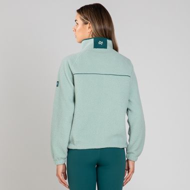 O'Neills Women's Luxe Full Zip Fleece Top Green