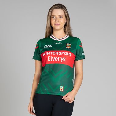 O'Neills Mayo GAA Women's Fit 2 Stripe Home Jersey 2025