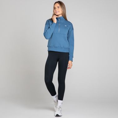 O'Neills Women's Ada Fleece Half Zip Top Blue