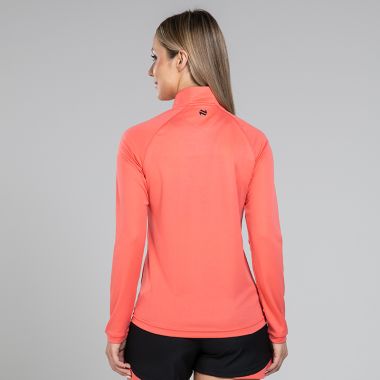 O&#039;Neills Women&#039;s Skylar Half Zip Midlayer Top Coral / Black