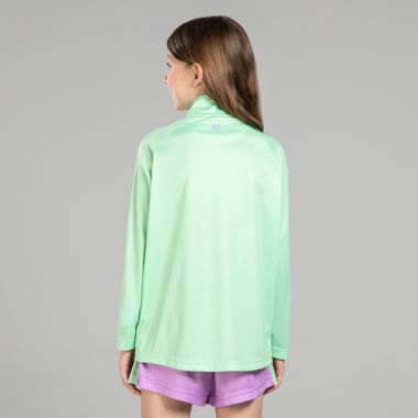 O&#039;Neills Kids&#039; Fleur Half Zip Midlayer Top Green / Purple