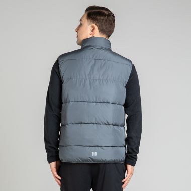 O'Neills Men's Olympus Padded Gilet Grey / Black