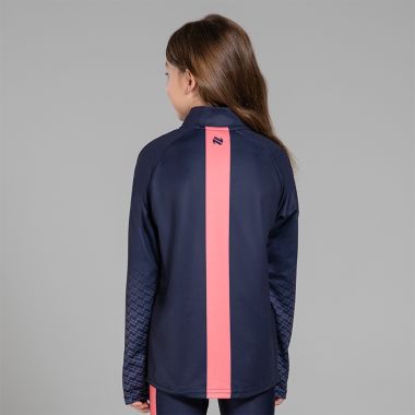 O&#039;Neills Kids&#039; Harper Half Zip Marine / Coral