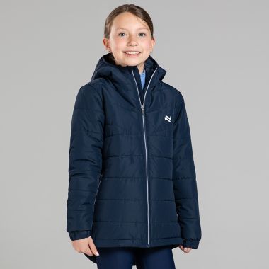 O'Neills Kids' Caher Waterproof Hooded Padded Jacket Marine / Silver