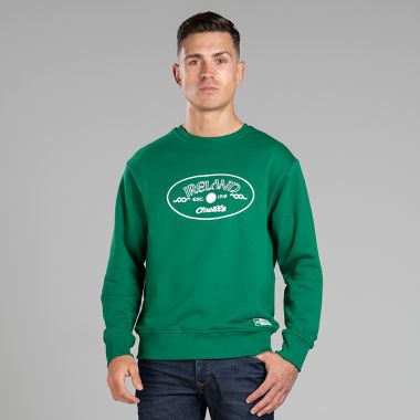 O’Neills A Chara Est. 1918 Crew Neck Sweatshirt Green