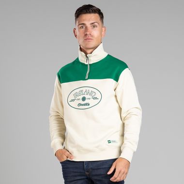 O’Neills A Chara Est. 1918 Half Zip Fleece Cream