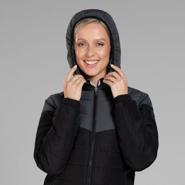 Women&#039;s Maddox Hooded Padded Jacket Black