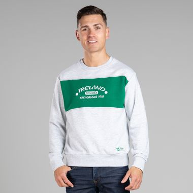 O’Neills A Chara Ireland Crew Neck Sweatshirt Grey